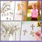 15 Pcs Easter Cross Diamond Painting Keychains, Christian Jesus Diamond Art Keychain Religious Painting Key Chains DIY Art Ornaments Key Rings for Vacation Bible School Adults Kids Decor